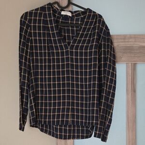 Babaton ARITIZIA Plaid Blouse